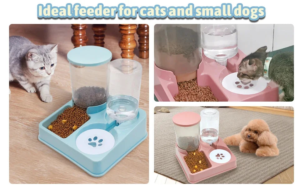 CatCare 2-i-1 – Matstation med vattenbehållare