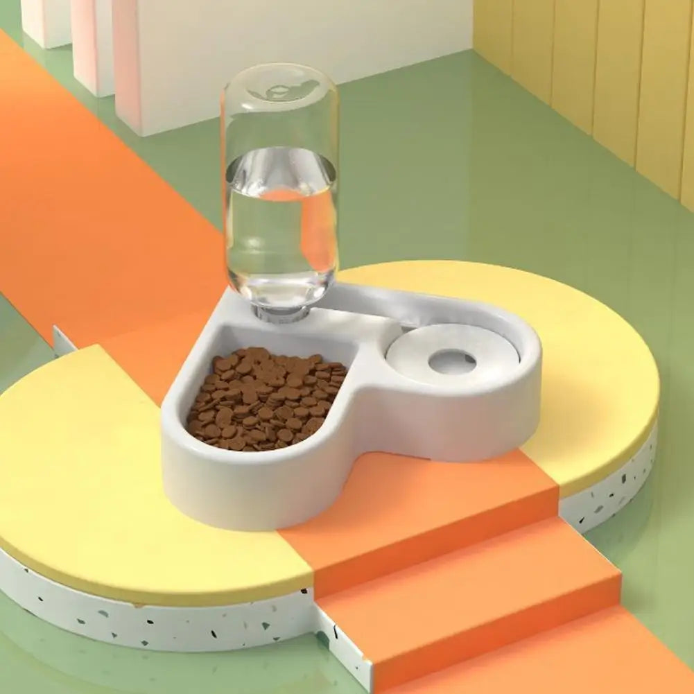 SplashFree 2-i-1 – Mat- & vattenstation för katt