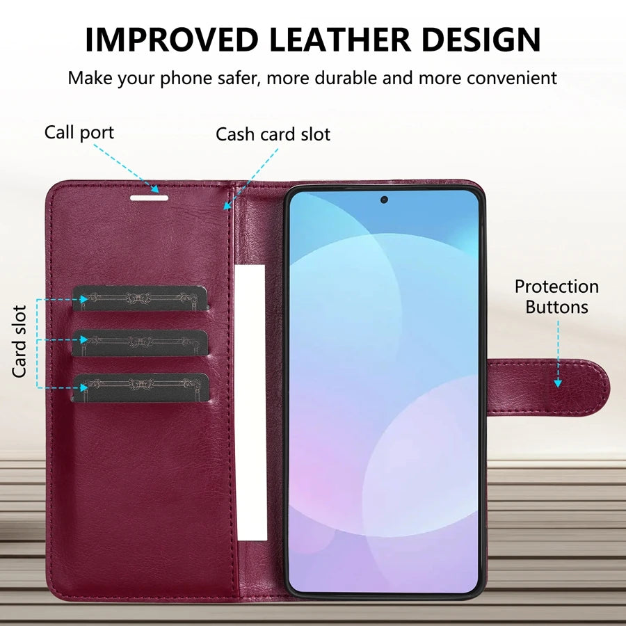 Magnetiskt Plånboksfodral med Kortfack för iPhone