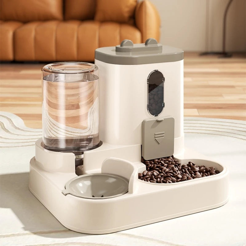 AquaFeed – Spillfri mat- & vattenstation för katt & hund