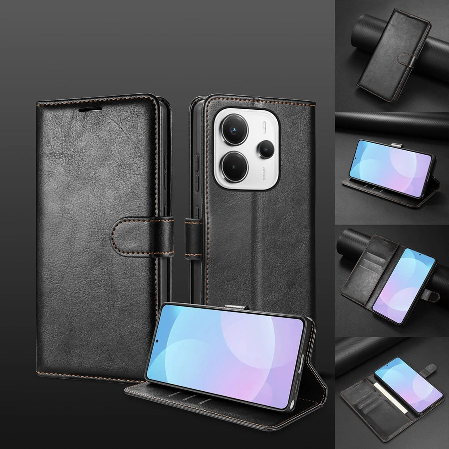 Magnetiskt Plånboksfodral med Kortfack för iPhone