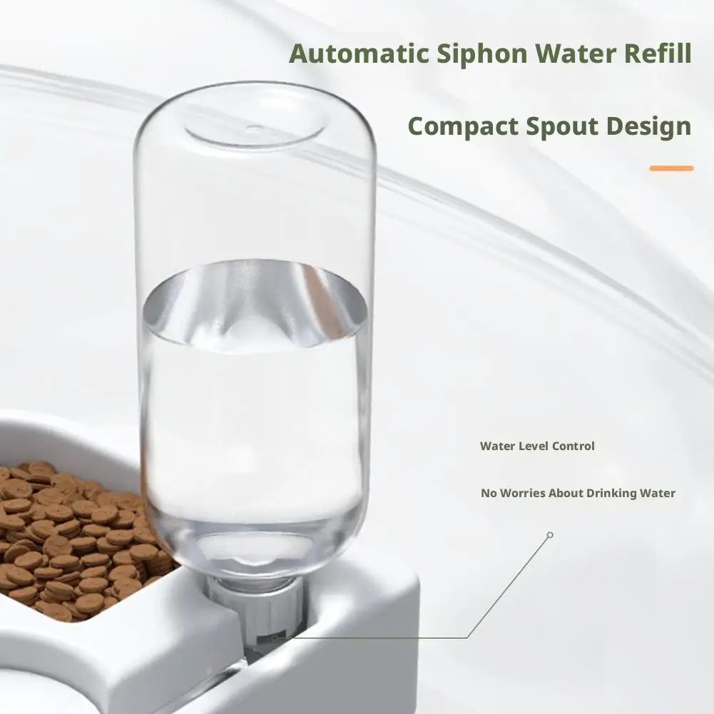 SplashFree 2-i-1 – Mat- & vattenstation för katt