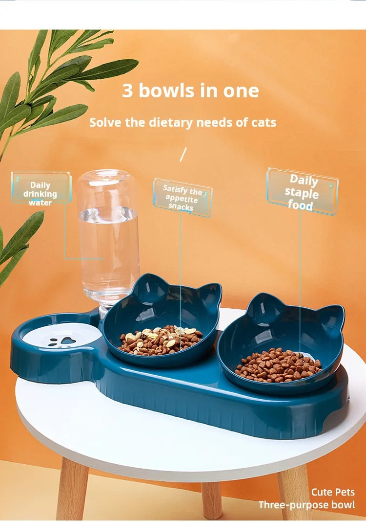 SmartBowl 3-i-1 – Mat, vatten & bekväm ätposition
