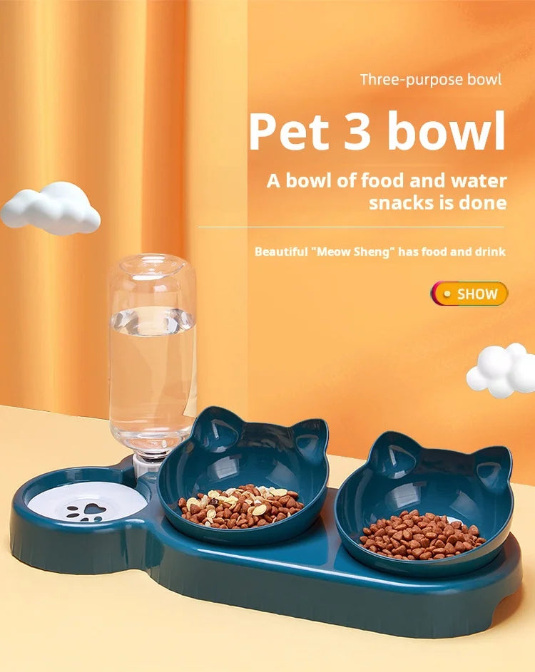 SmartBowl 3-i-1 – Mat, vatten & bekväm ätposition