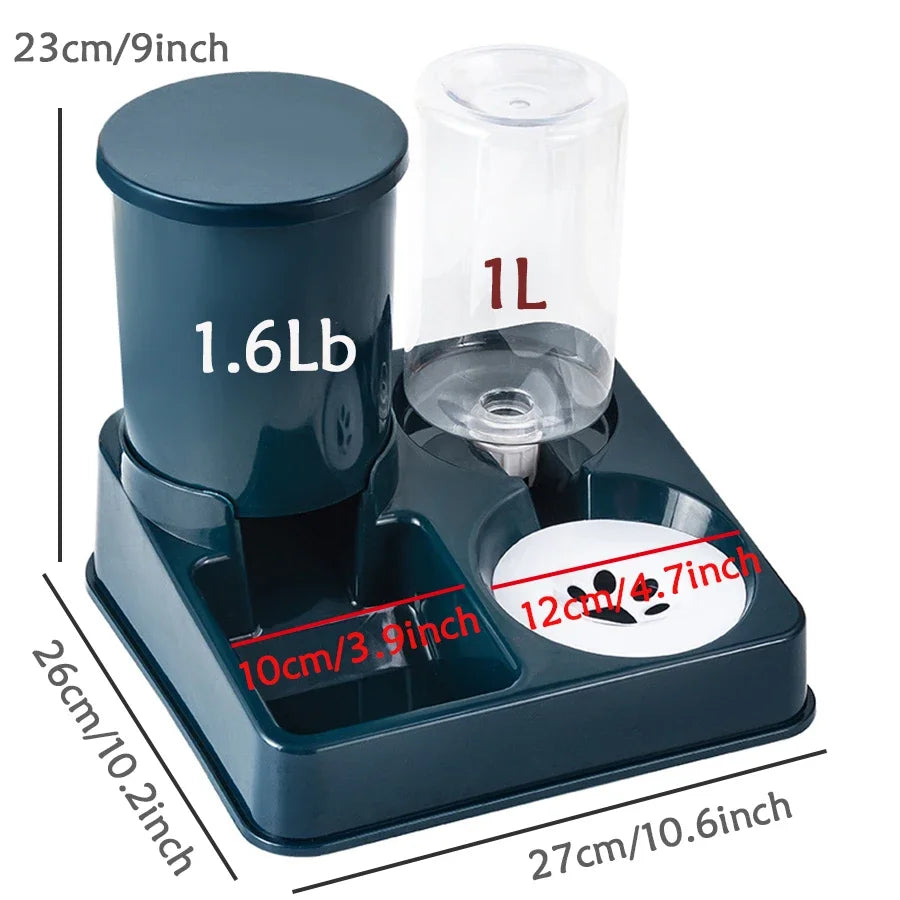 PetFlow 2-i-1 Mat- & Vattenstation