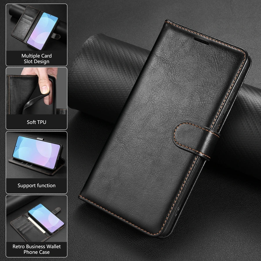 Magnetiskt Plånboksfodral med Kortfack för iPhone