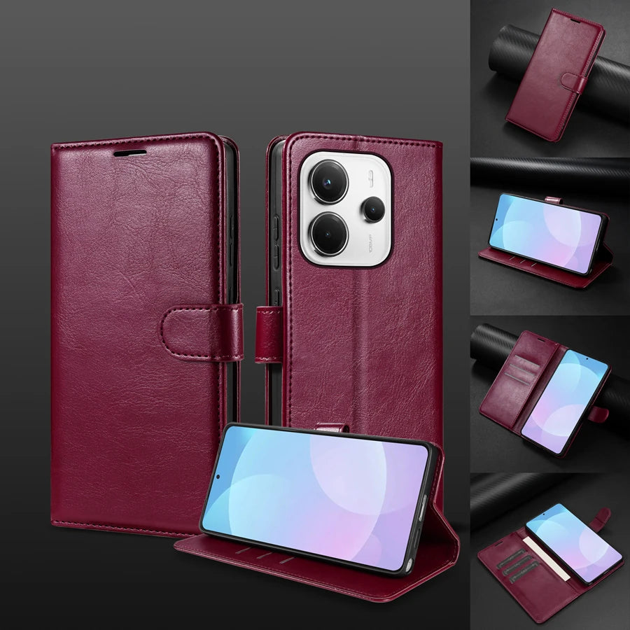 Magnetiskt Plånboksfodral med Kortfack för iPhone